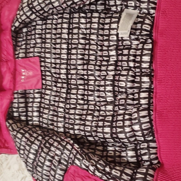 DKNY Pink Down Puffer Jacket Size M - Picture 15 of 16